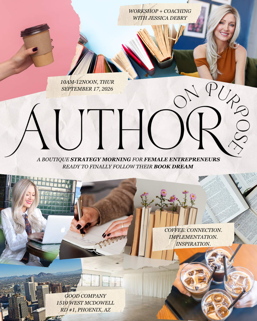 Author on purpose collage